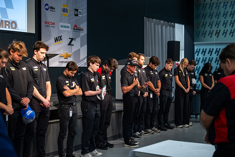 Donnie Floyd with the Hendrick Motorsports team celebrating a NASCAR Cup Series championship